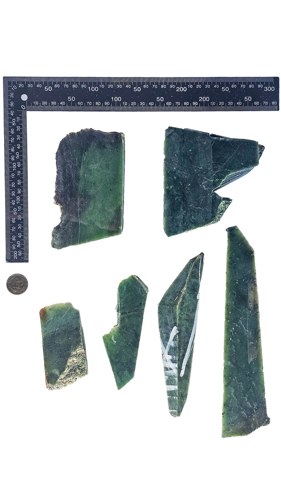 1.695kg - B+ Grade - Nephrite Rough Combo
