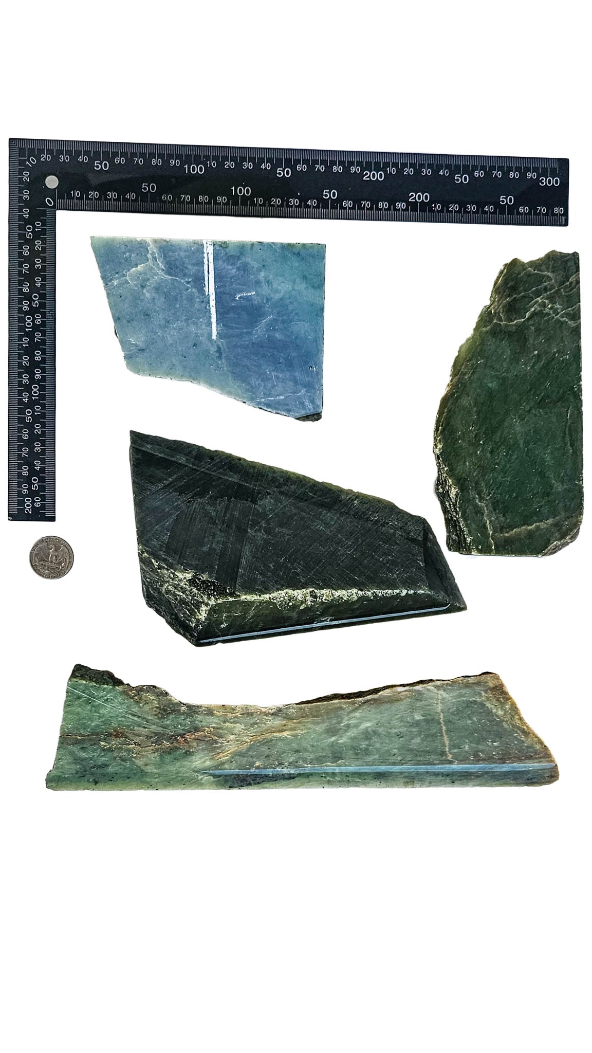 2.947kg - B grade - Nephrite Chunk Combo