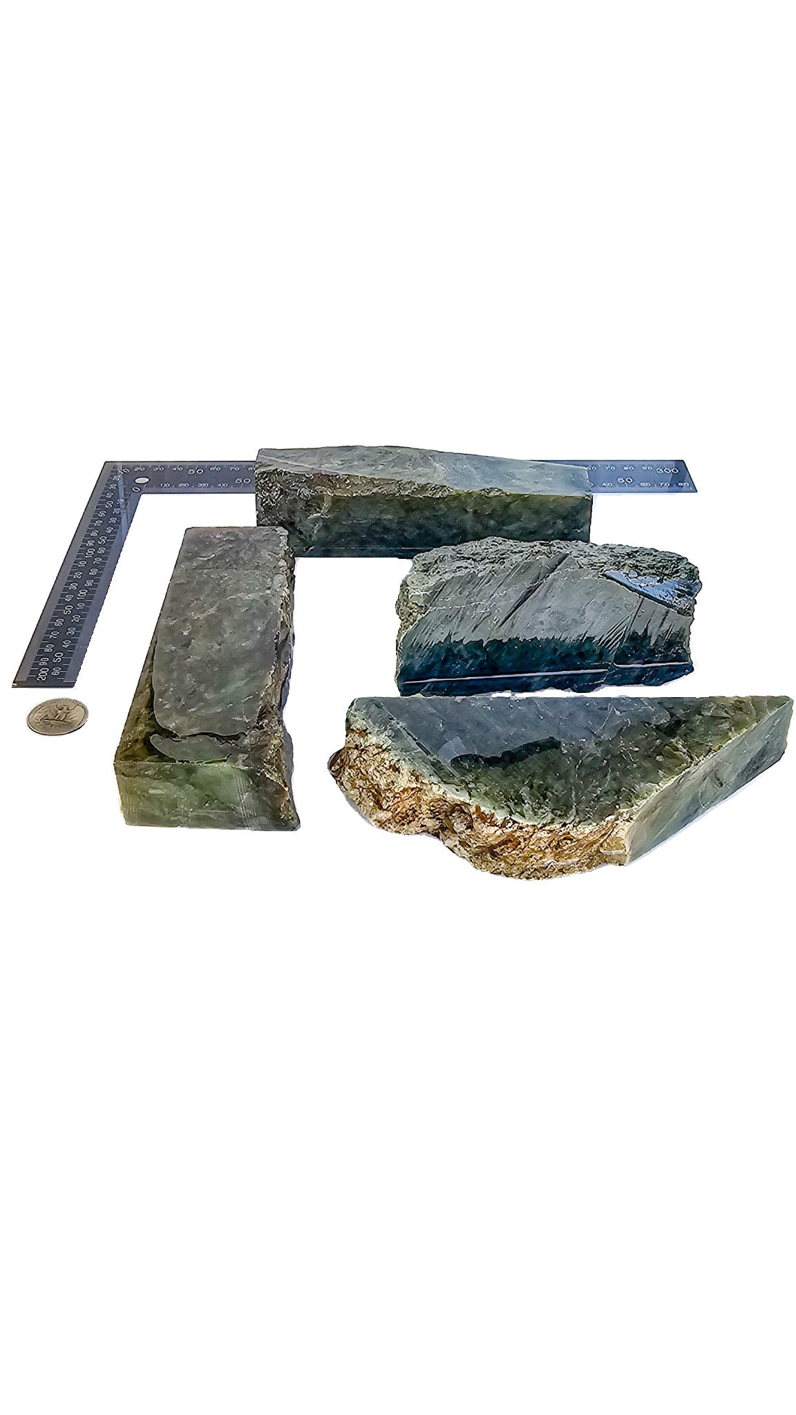 3.013kg - C grade - Nephrite Chunk Combo