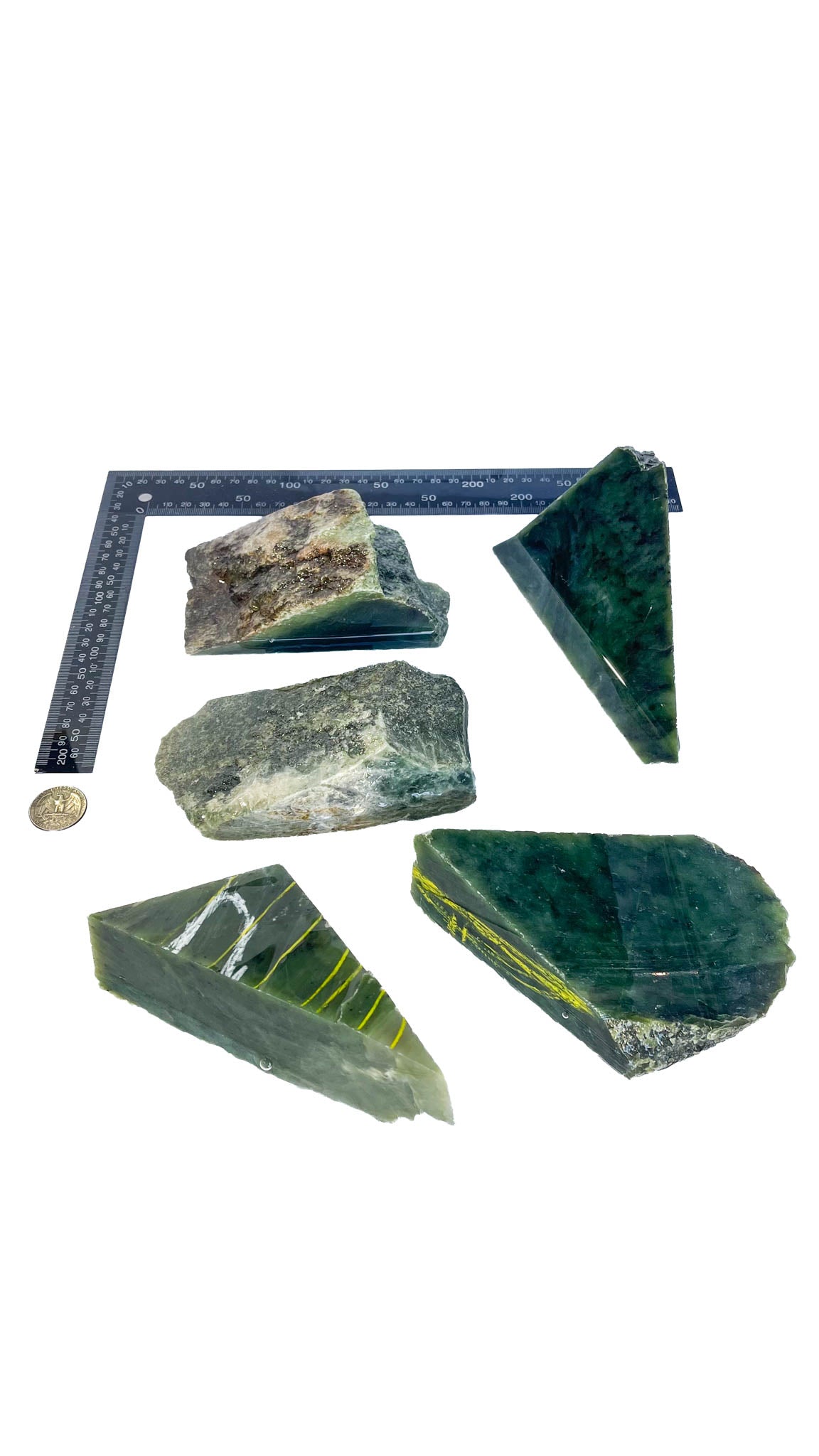3.349kg - B+ Grade - Nephrite Rough Combo
