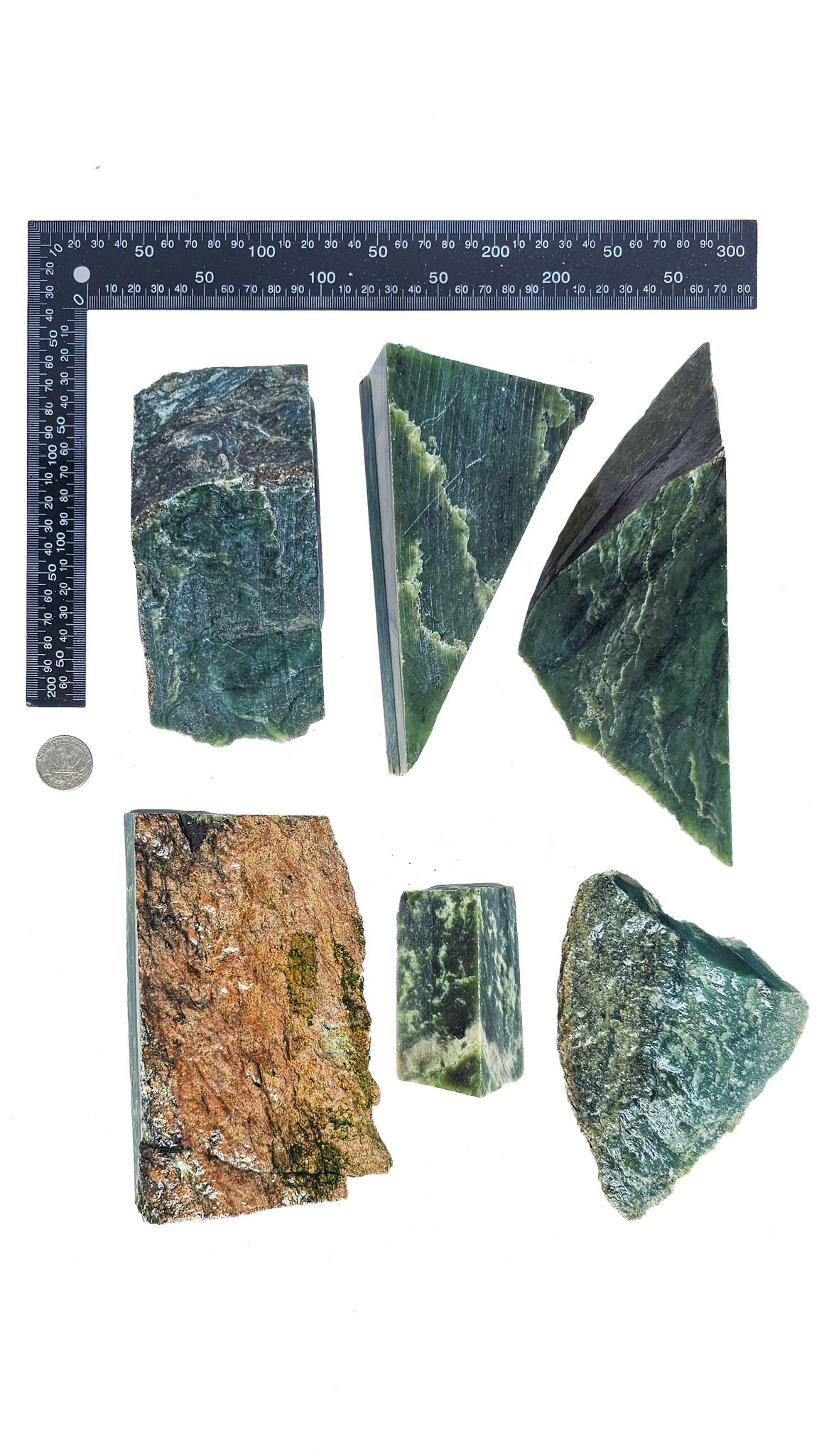 3.695kg - B Grade - Nephrite Rough Combo