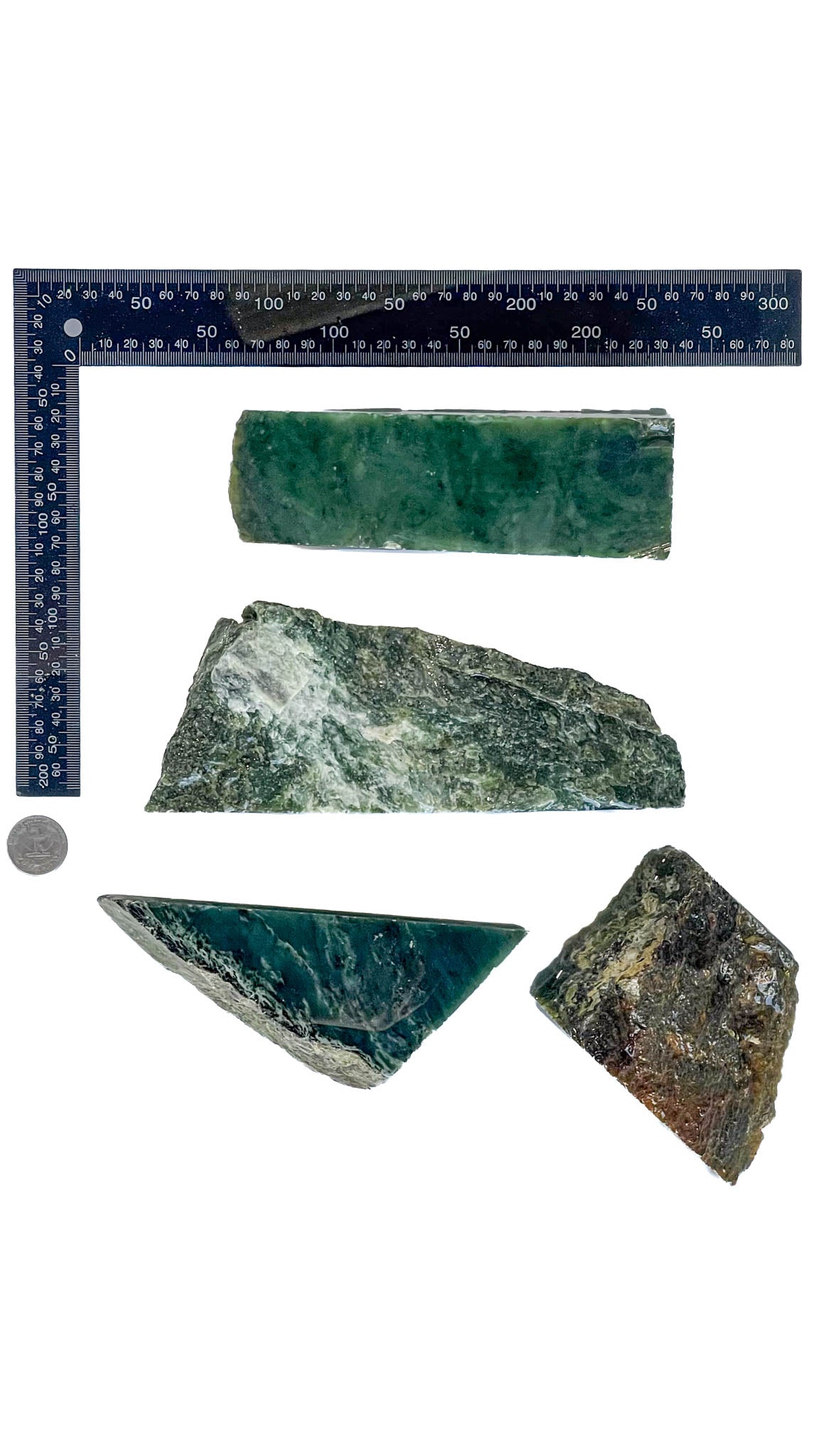 3.794kg - B+ Grade - Nephrite Rough Combo