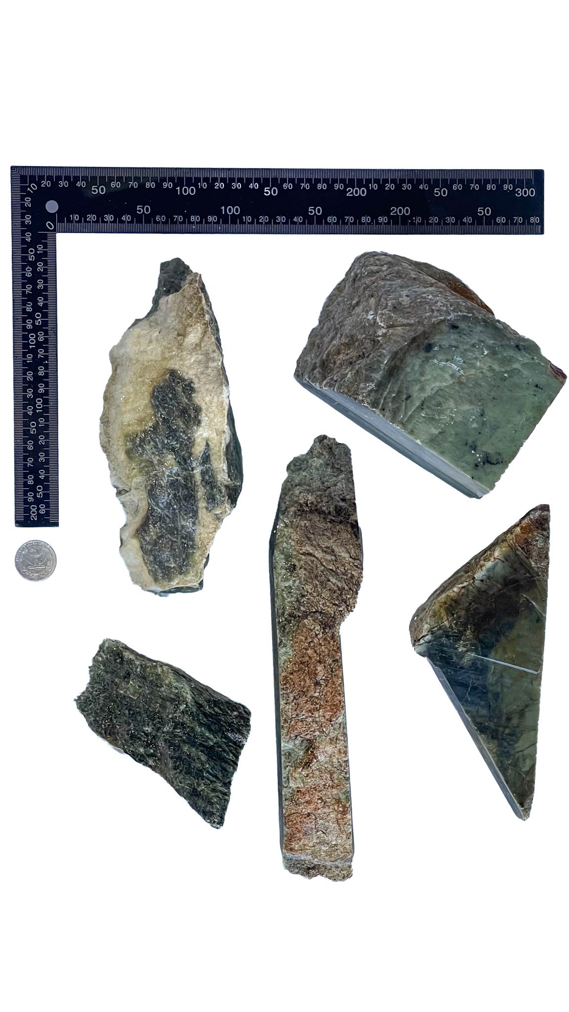 5.444kg - C Grade - Nephrite Rough Combo
