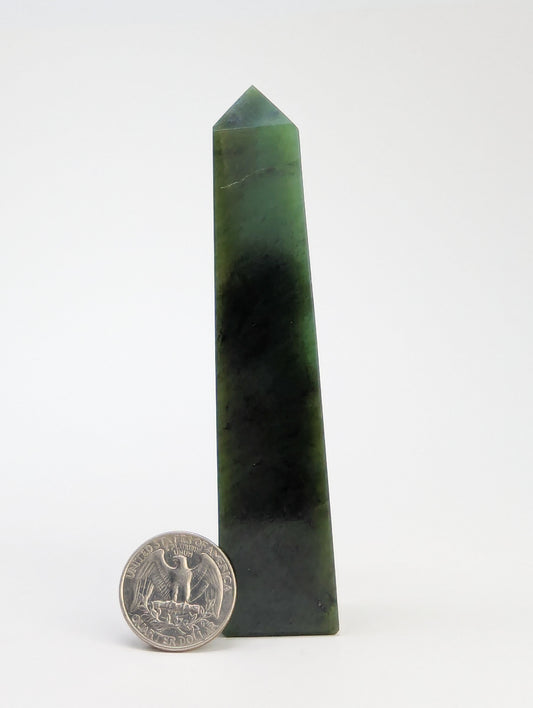 British Columbia Nephrite - Obelisk - B+ Grade - 1pc - 155g
