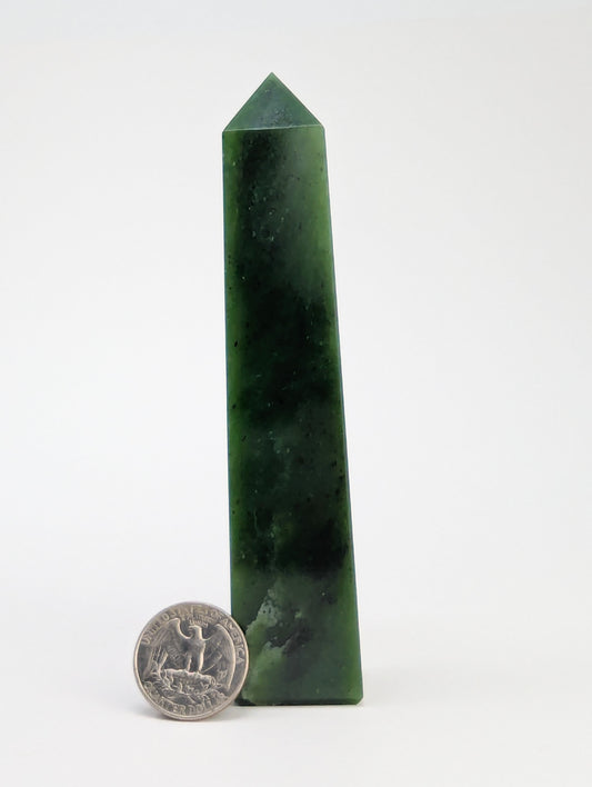 British Columbia Nephrite - Obelisk - B+ Grade - 1pc - 234g