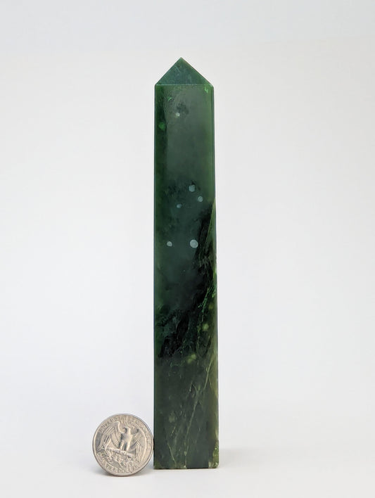 British Columbia Nephrite - Obelisk - B+ Grade - 1pc - 272g