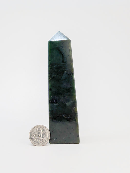 British Columbia Nephrite - Obelisk - B+ Grade - 1pc - 352g