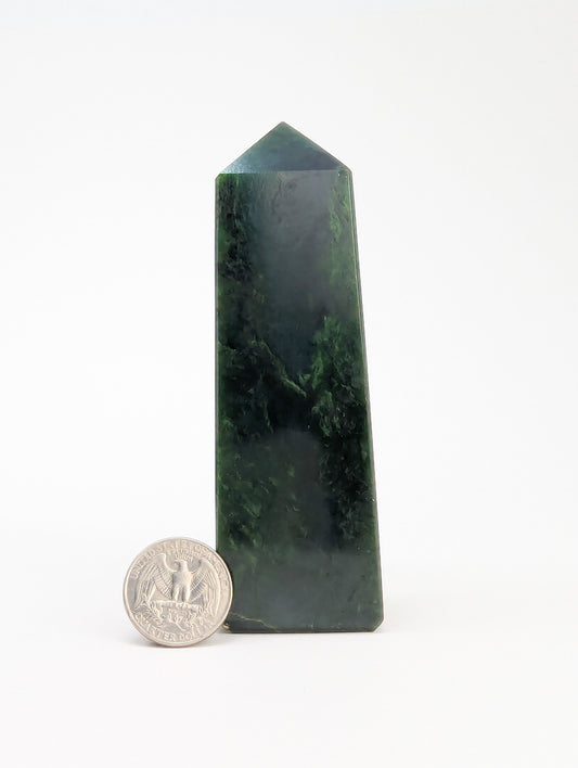 British Columbia Nephrite - Obelisk - B+ Grade - 1pc - 364g
