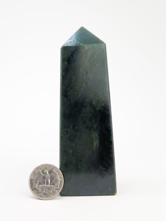 British Columbia Nephrite - Obelisk - B+ Grade - 1pc - 432g