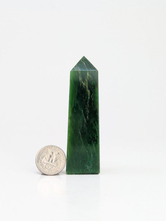 British Columbia Nephrite - Obelisk - B Grade - 1pc - 146g