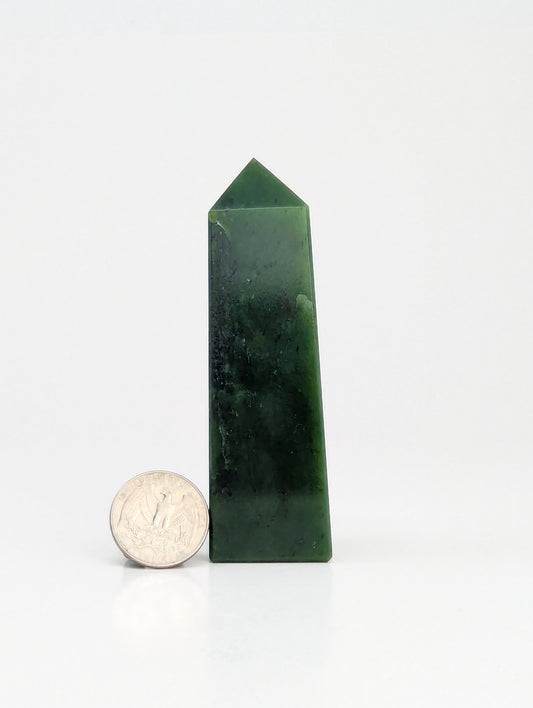 British Columbia Nephrite - Obelisk - B Grade - 1pc - 201g