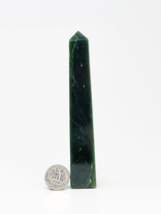 British Columbia Nephrite - Obelisk - B Grade - 1pc - 217g