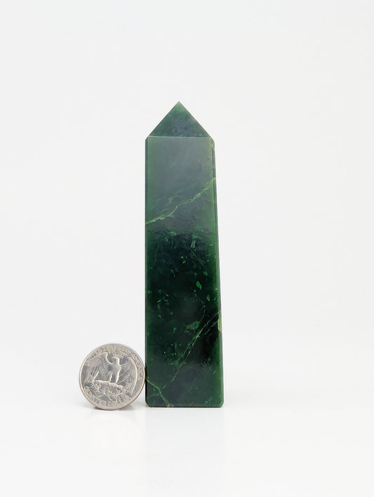 British Columbia Nephrite - Obelisk - B Grade - 1pc - 218g