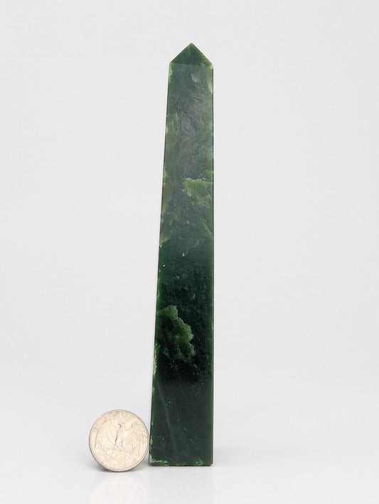 British Columbia Nephrite - Obelisk - B Grade - 1pc - 234g