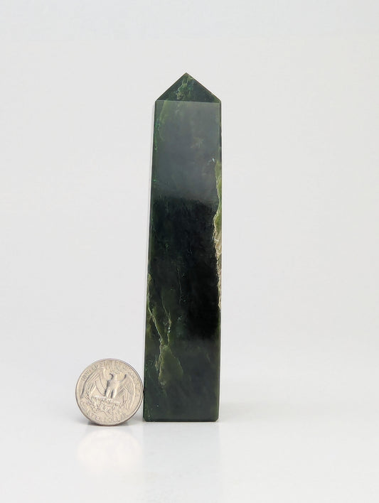British Columbia Nephrite - Obelisk - B Grade - 1pc - 266g
