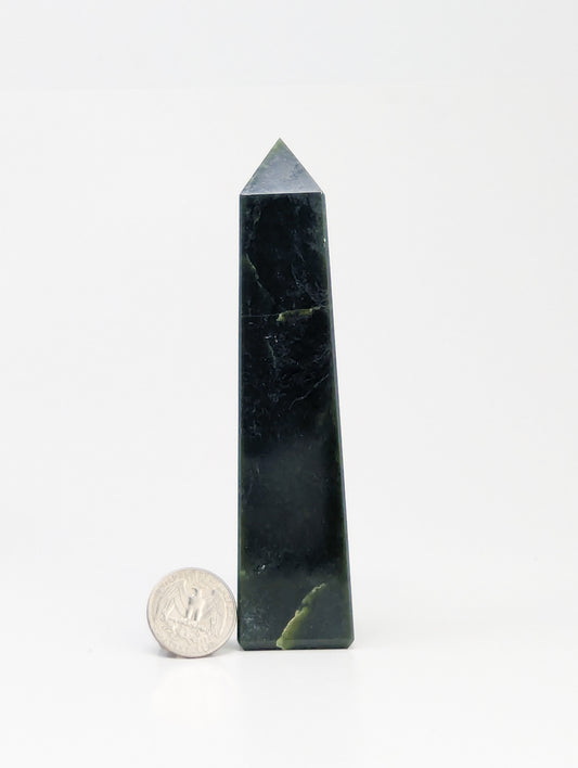 British Columbia Nephrite - Obelisk - B Grade - 1pc - 294g