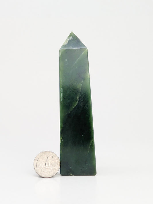 British Columbia Nephrite - Obelisk - B Grade - 1pc - 313g