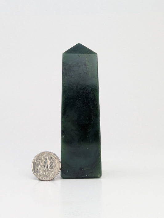 British Columbia Nephrite - Obelisk - B Grade - 1pc - 327g