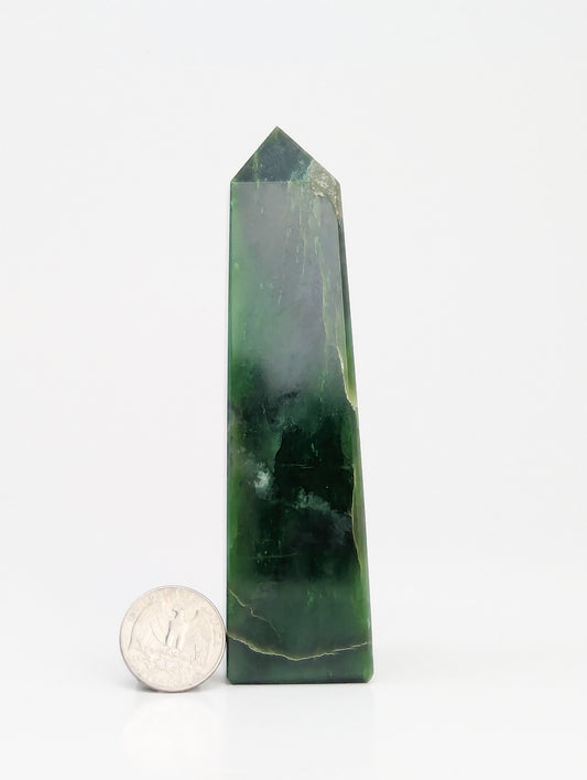 British Columbia Nephrite - Obelisk - B Grade - 1pc - 330g