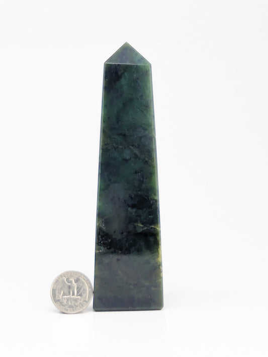 British Columbia Nephrite - Obelisk - B Grade - 1pc - 514g