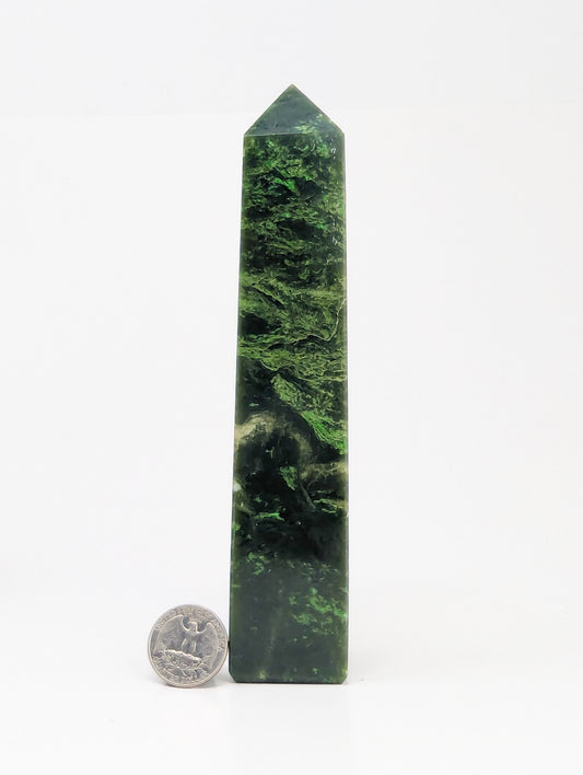 British Columbia Nephrite - Obelisk - B Grade - 1pc - 516g