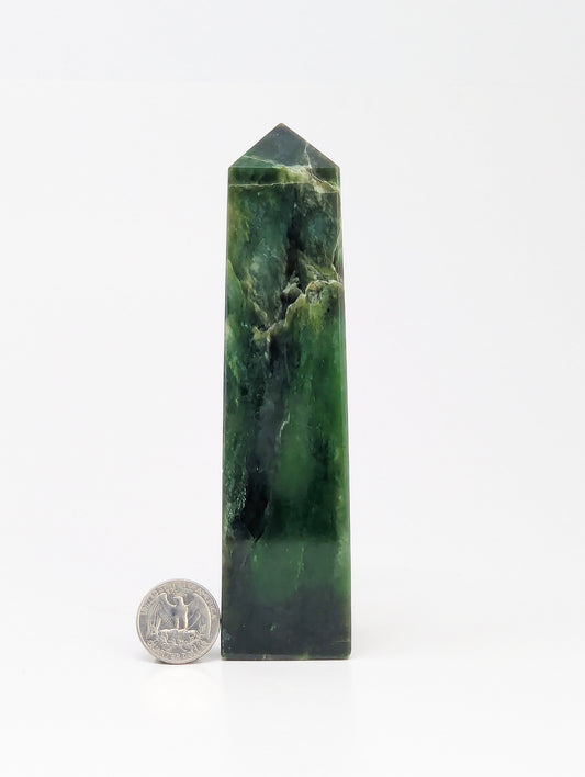 British Columbia Nephrite - Obelisk - B Grade - 1pc - 549g