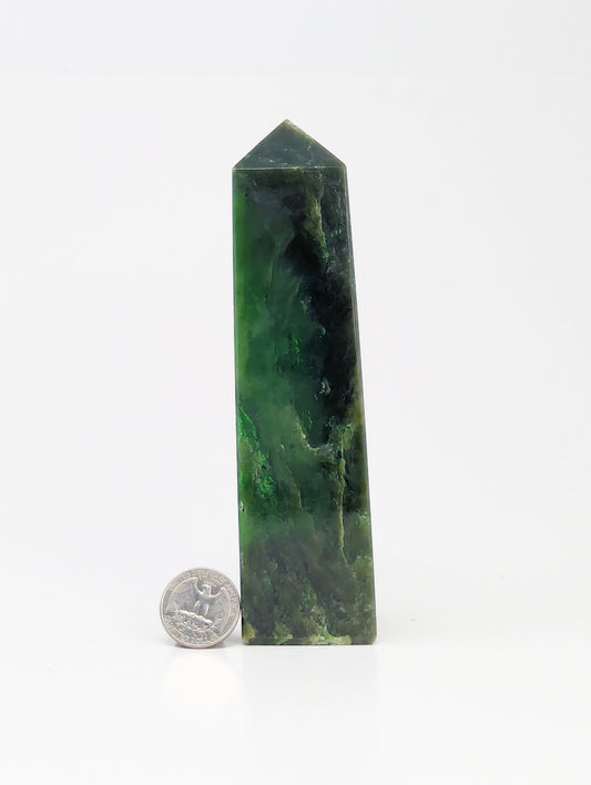 British Columbia Nephrite - Obelisk - B Grade - 1pc - 617g