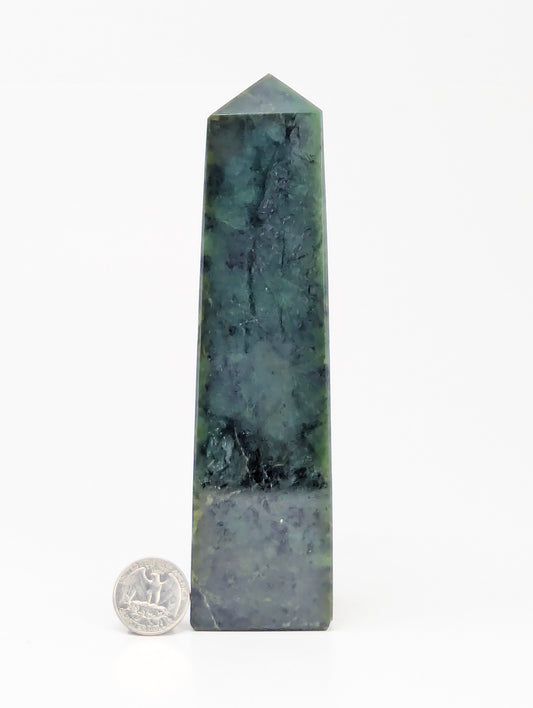 British Columbia Nephrite - Obelisk - B Grade - 1pc - 801g