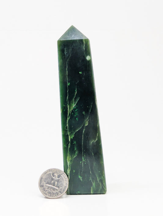 British Columbia Nephrite - Obelisk - C Grade - 1pc - 346g