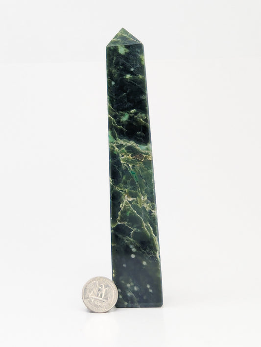 British Columbia Nephrite - Obelisk - C Grade - 1pc - 505g