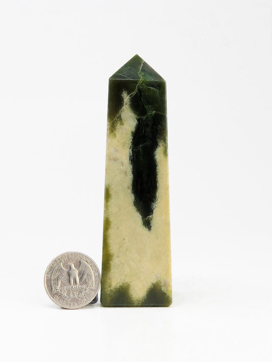 British Columbia Nephrite - Obelisk - Character Grade - 1pc - 218g