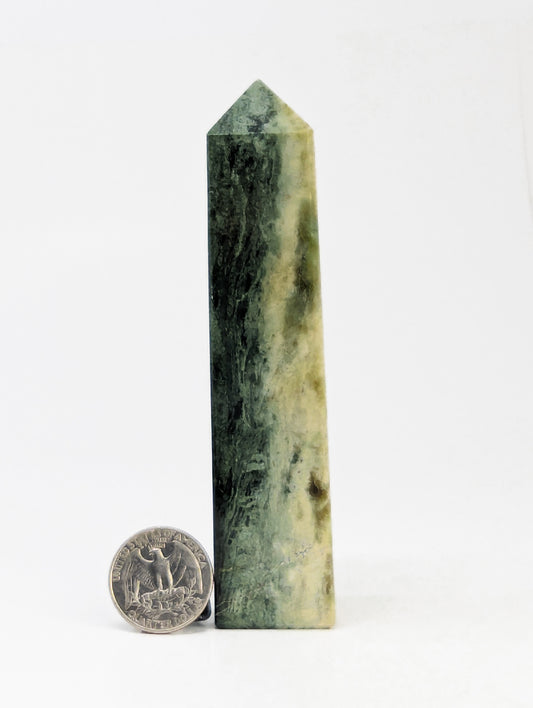 British Columbia Nephrite - Obelisk - Character Grade - 1pc - 249g