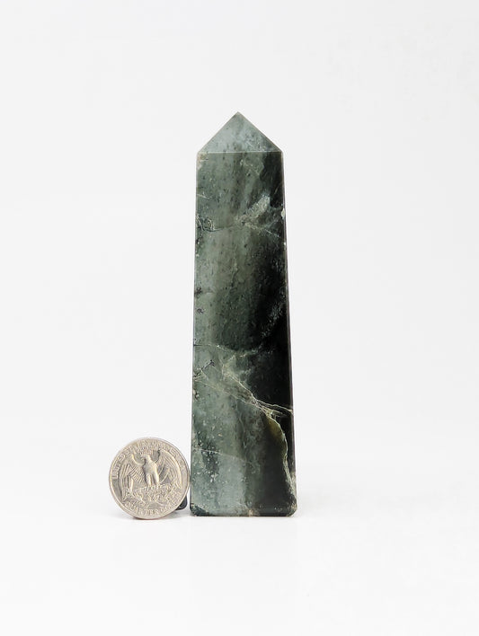 British Columbia Nephrite - Obelisk - Character Grade - 1pc - 273g