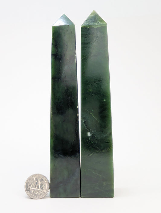British Columbia Nephrite - Tower - B+ Grade - 2pc - 811g
