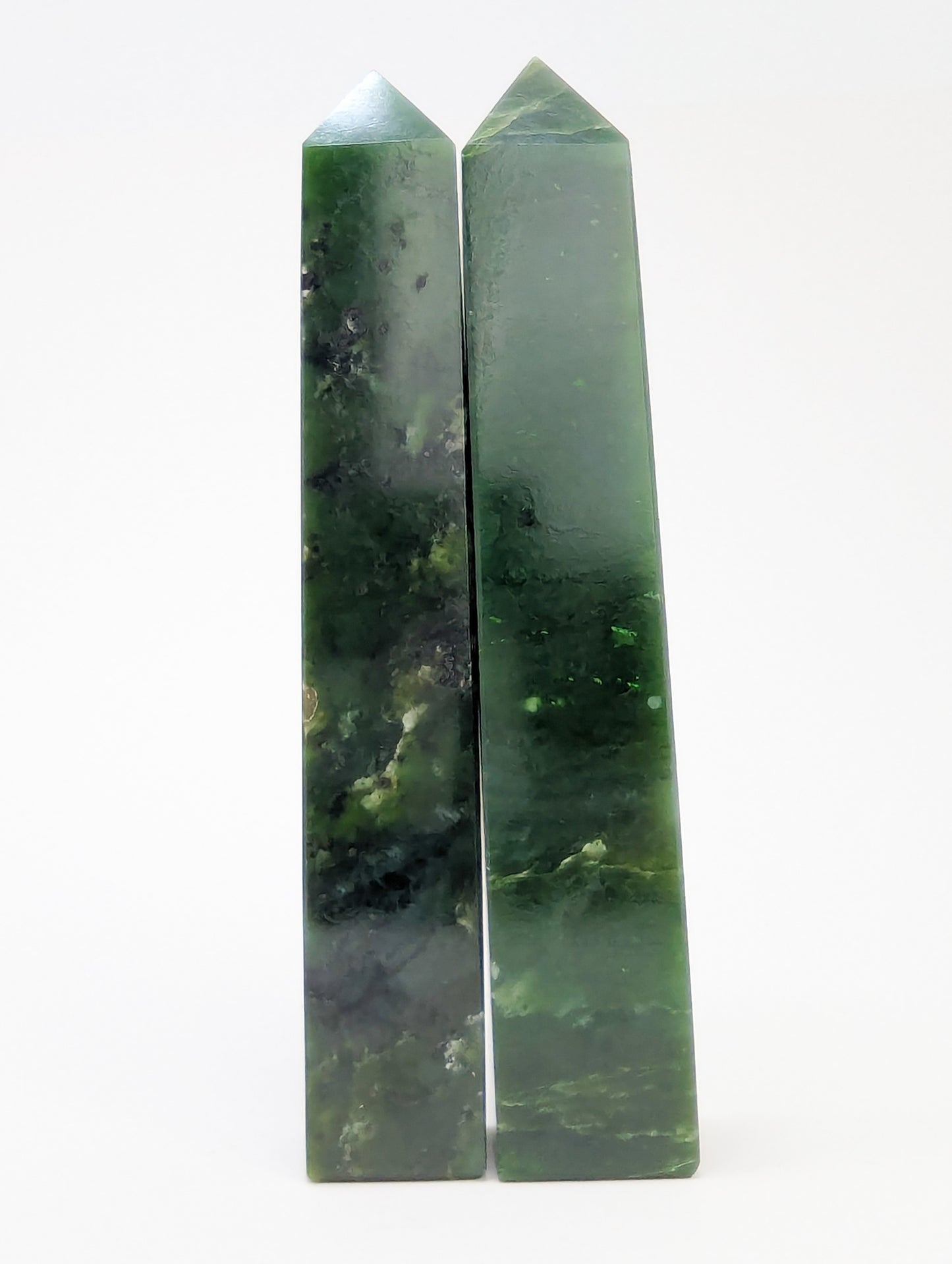 British Columbia Nephrite - Tower - B+ Grade - 2pc - 811g