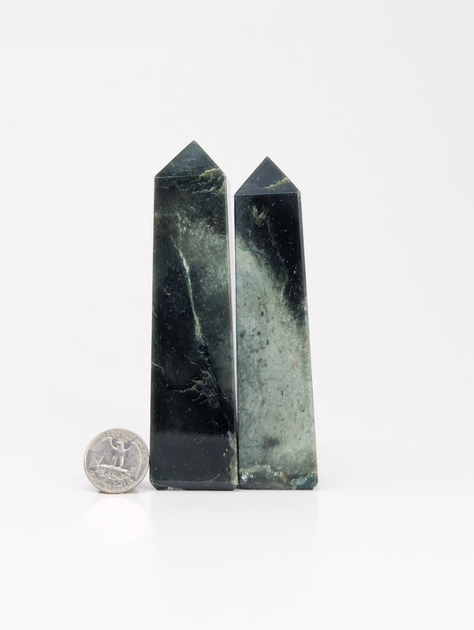 British Columbia Nephrite - Obelisk - C Grade - 2pc - 505g
