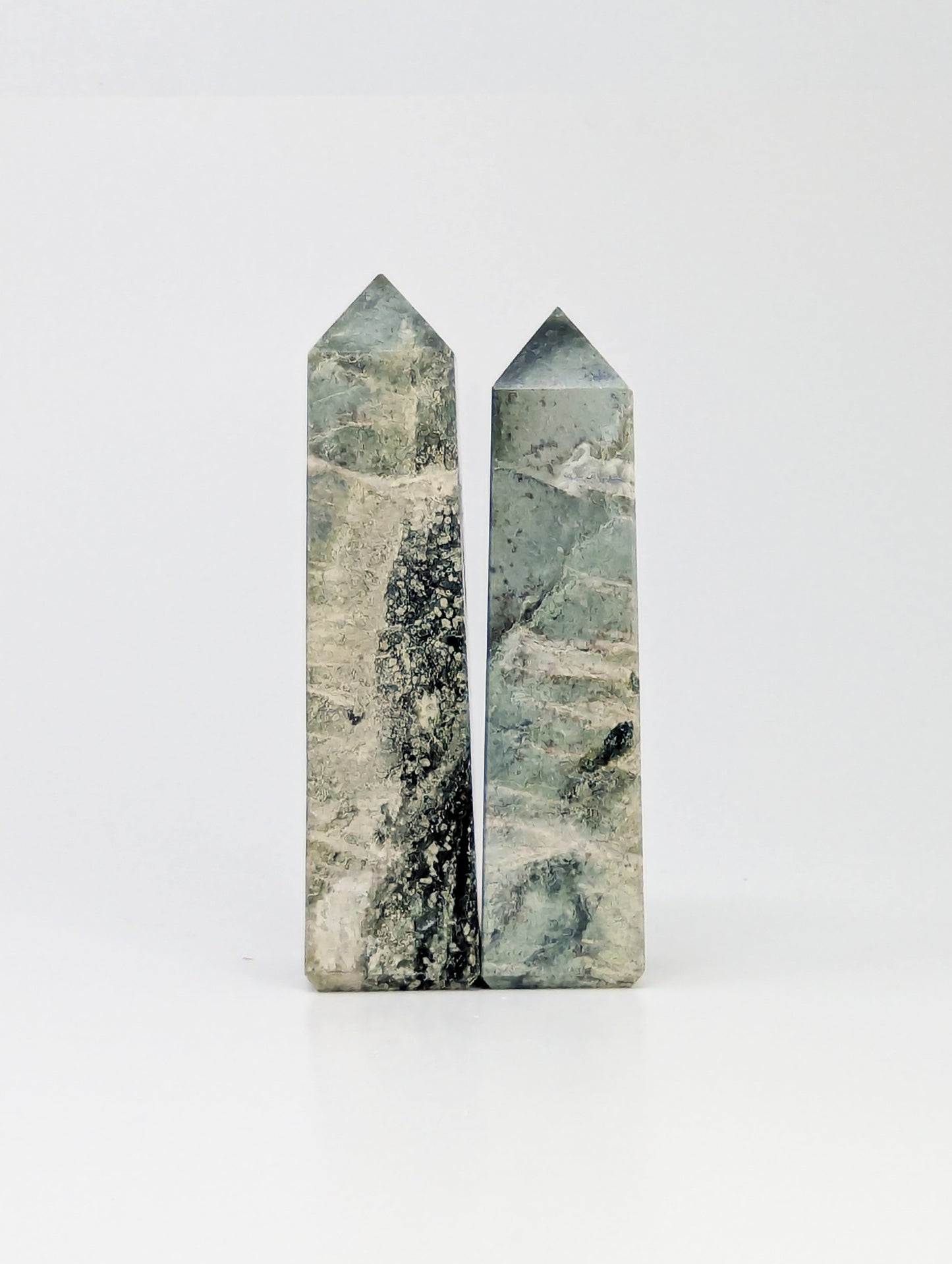 British Columbia Nephrite - Obelisk - C Grade - 2pc - 505g