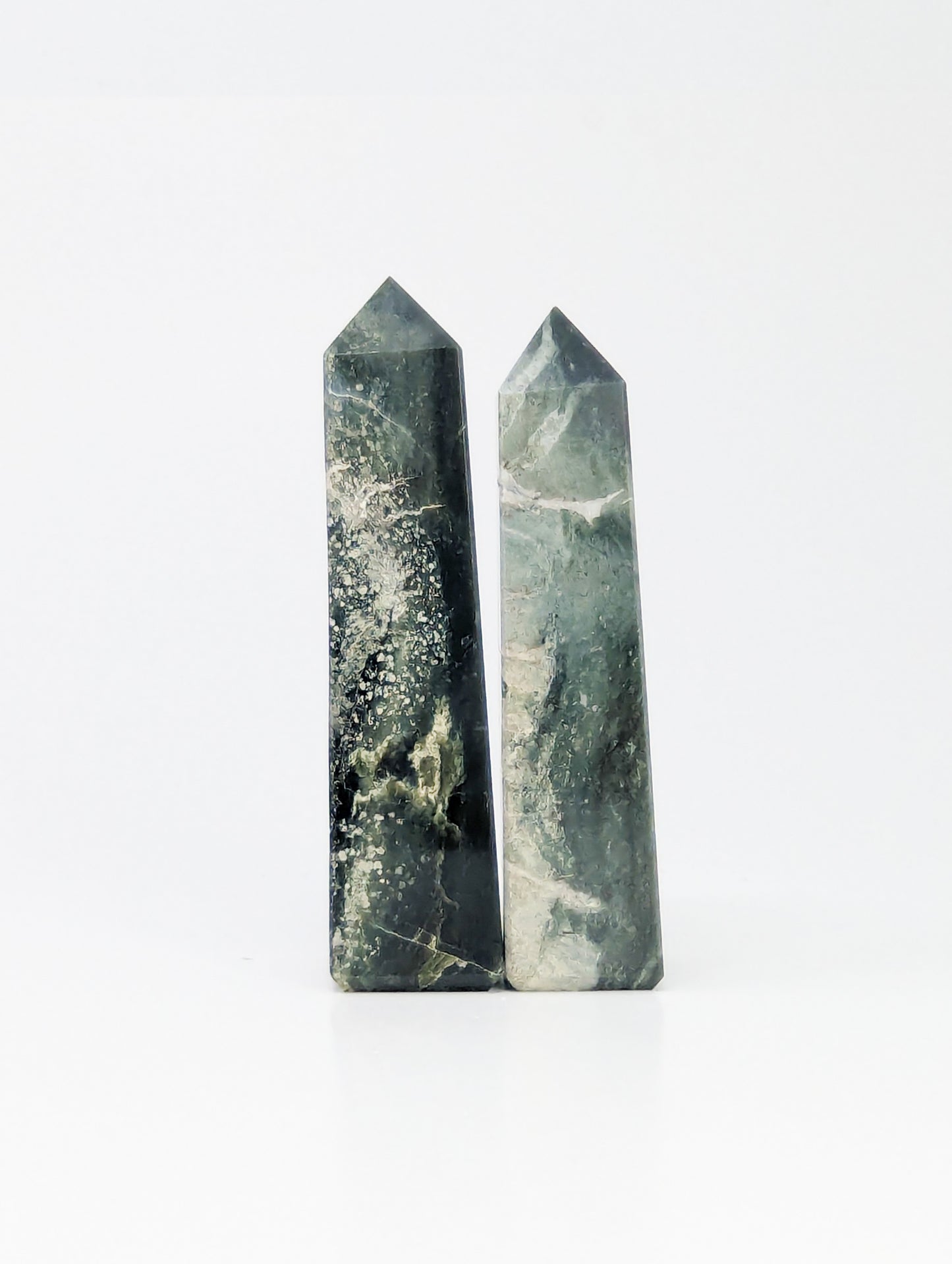 British Columbia Nephrite - Obelisk - C Grade - 2pc - 505g