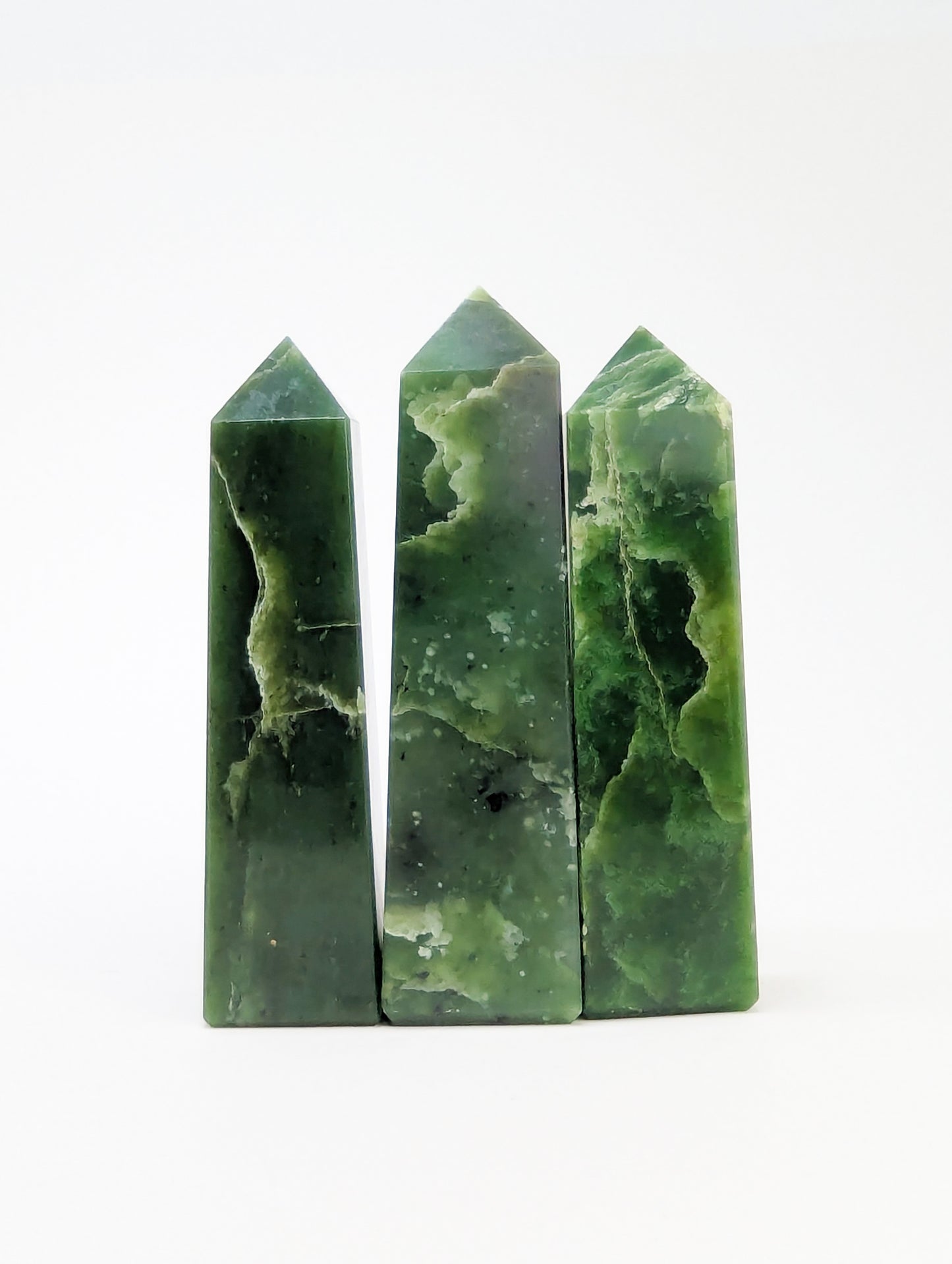 British Columbia Nephrite - Tower - B+ Grade - 3pc - 671g