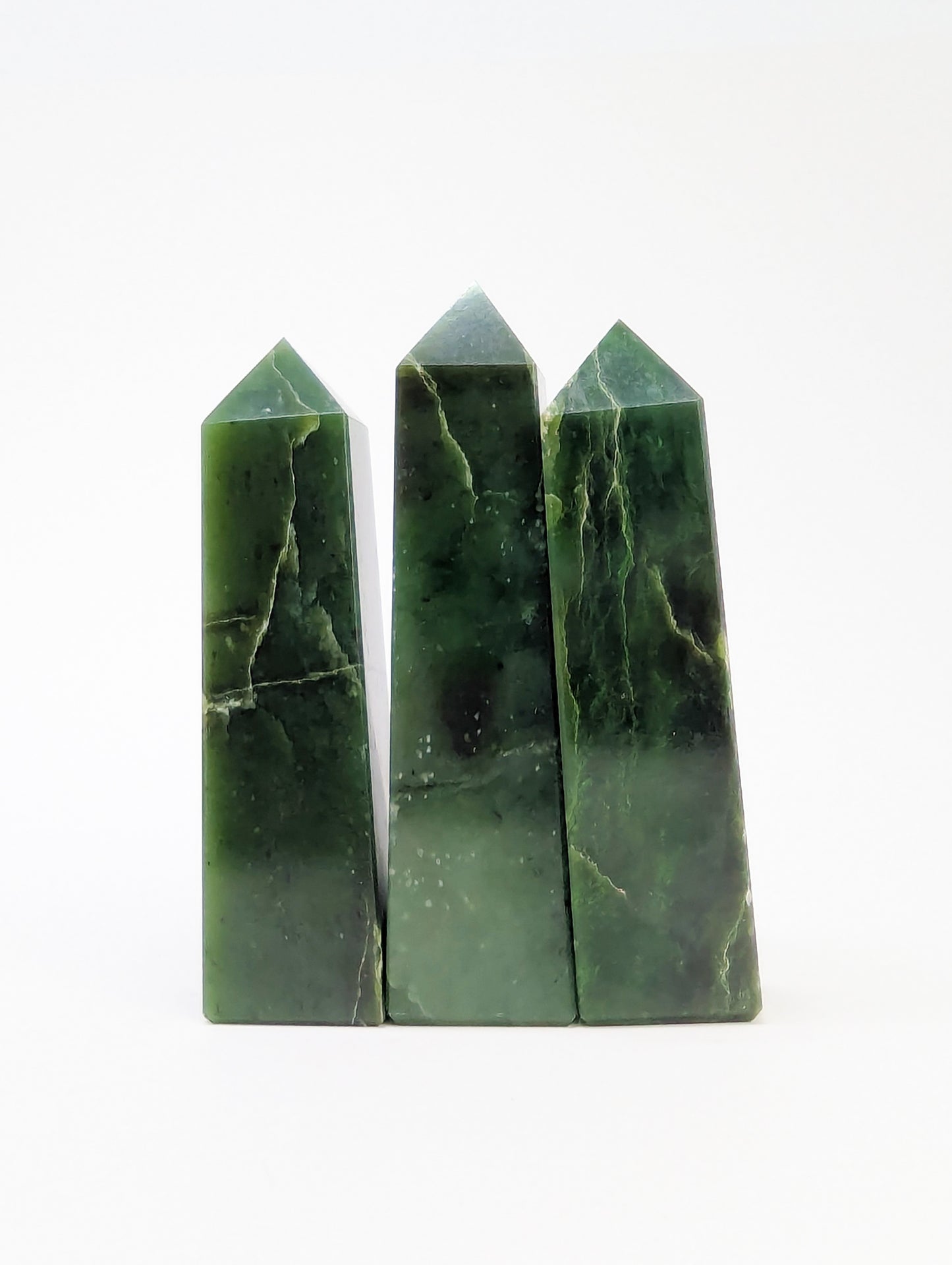 British Columbia Nephrite - Tower - B+ Grade - 3pc - 671g