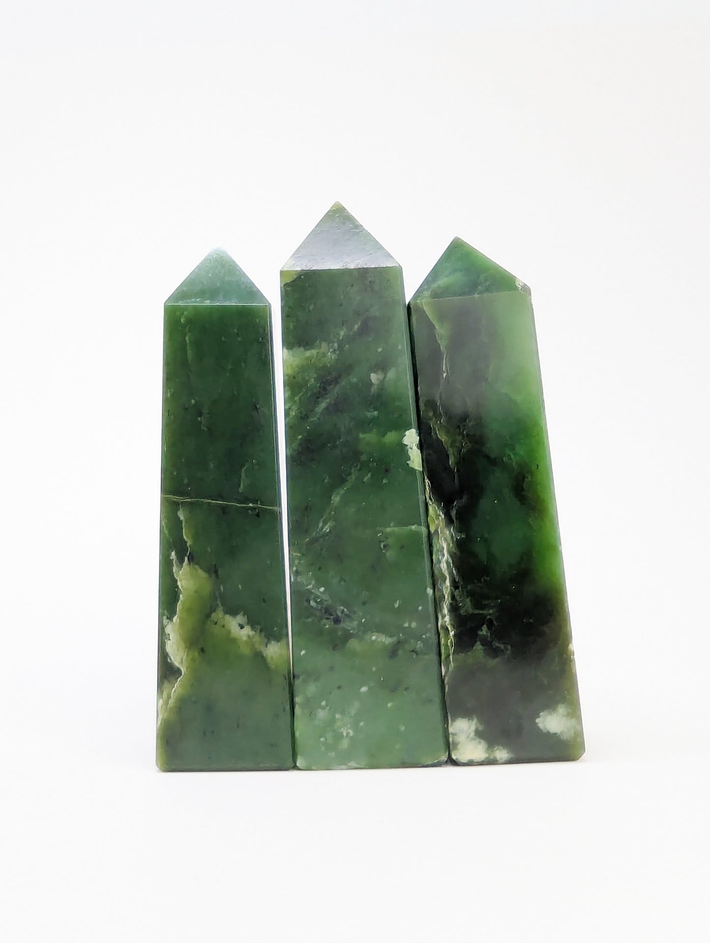 British Columbia Nephrite - Tower - B+ Grade - 3pc - 671g