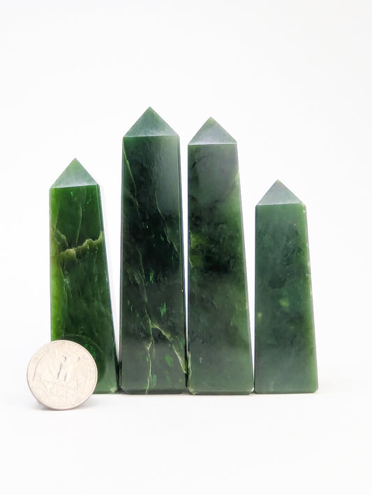British Columbia Nephrite - Tower - B+ Grade - 4pc - 468g