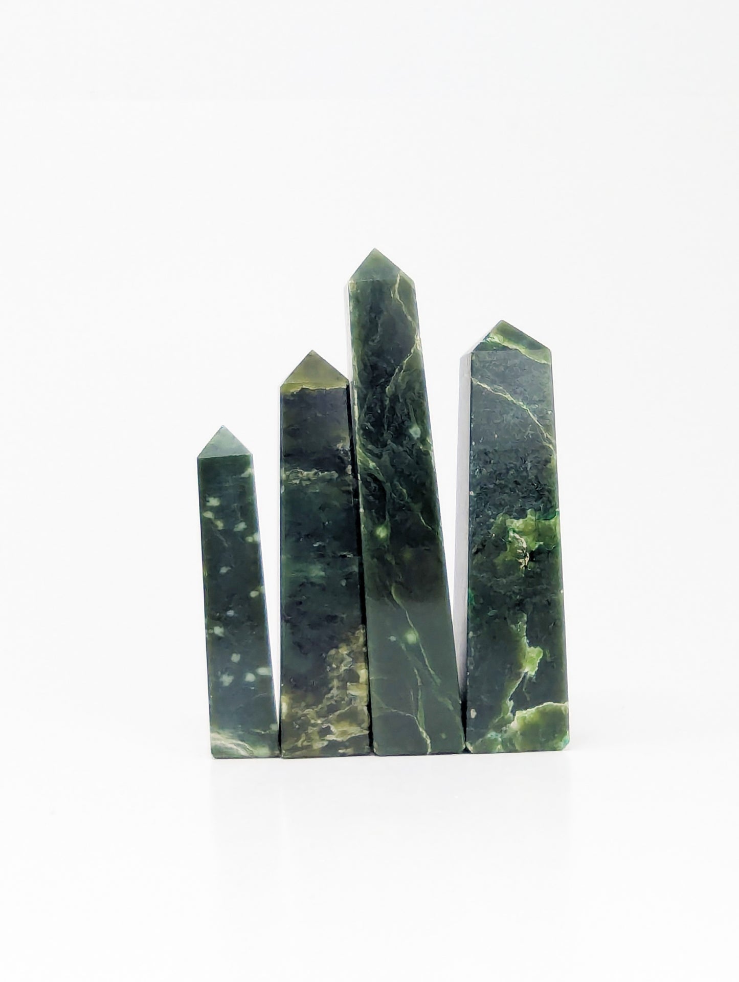 British Columbia Nephrite - Obelisk - C Grade - 4pc - 523g