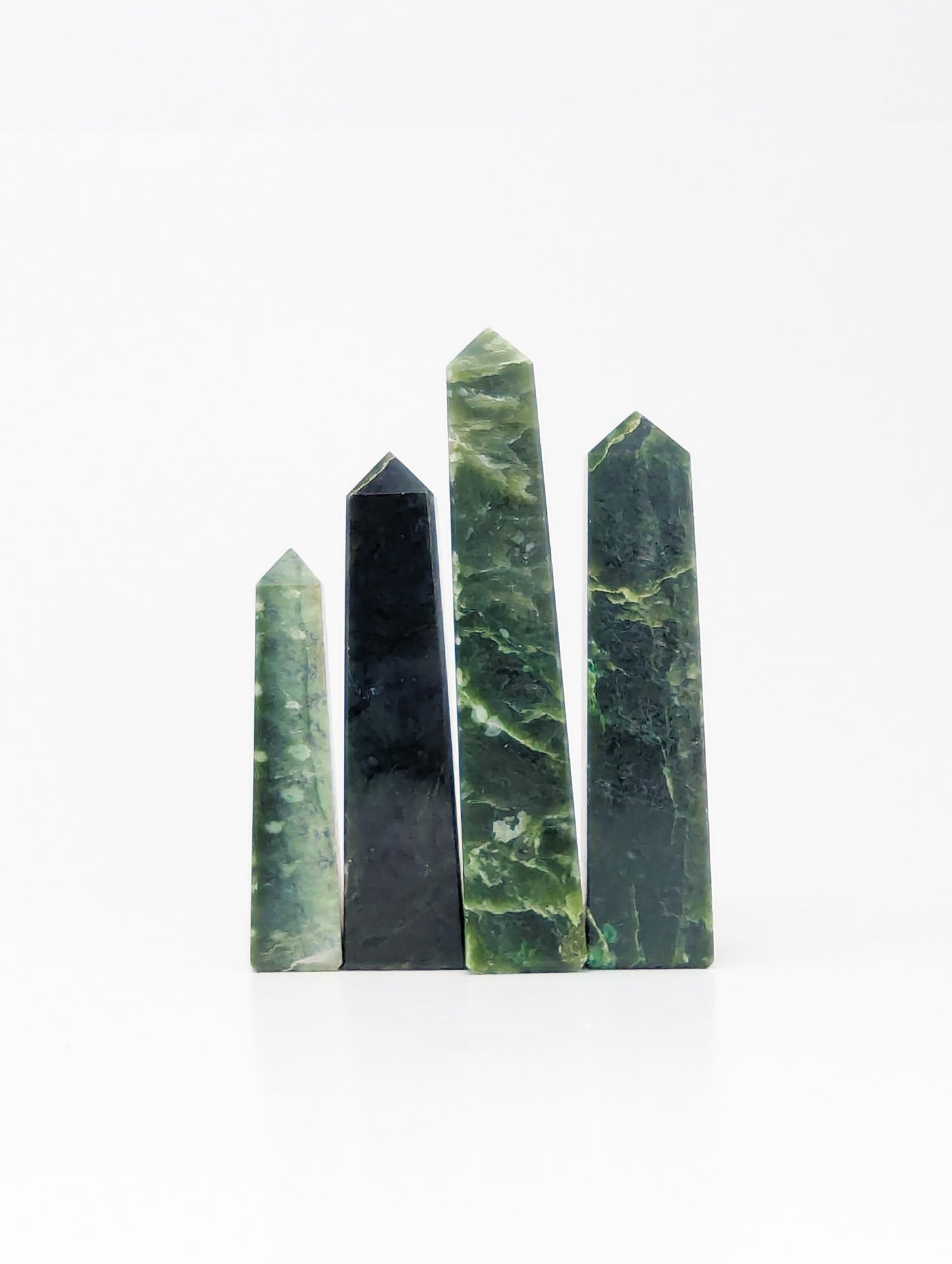 British Columbia Nephrite - Obelisk - C Grade - 4pc - 523g