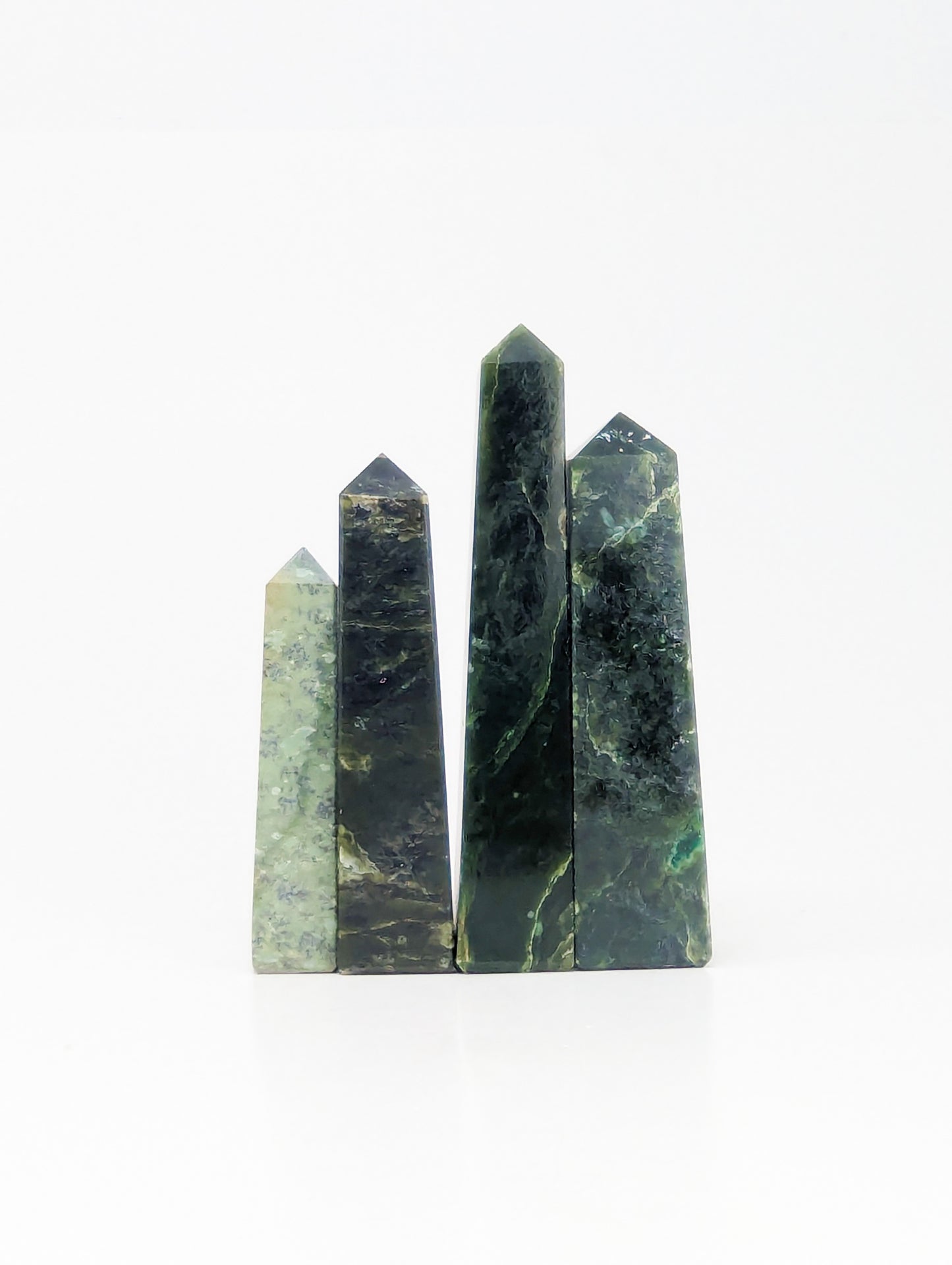 British Columbia Nephrite - Obelisk - C Grade - 4pc - 523g