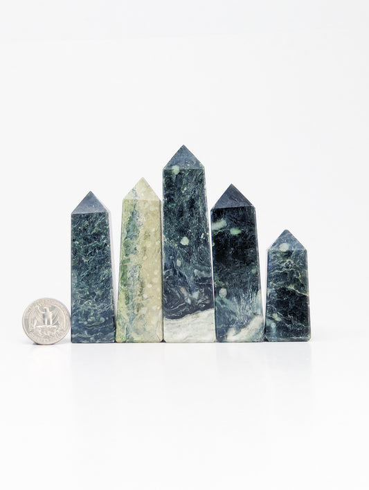 British Columbia Nephrite - Obelisk - C Grade - 5pc - 510g