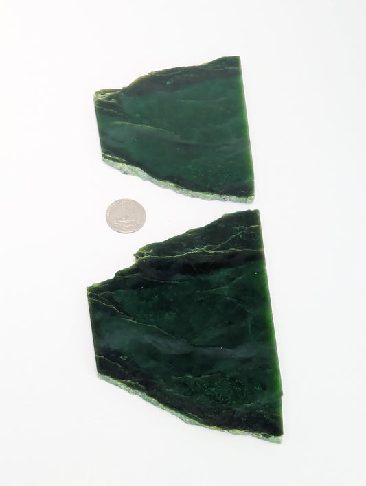 British Columbia Nephrite - Slab - A Grade - 2pc - 374g
