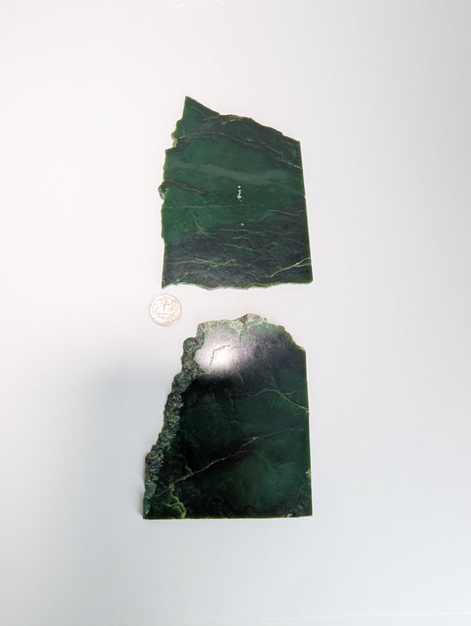 British Columbia Nephrite - Slab - B+ Grade - 2pc - 529g