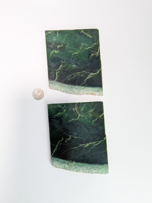 British Columbia Nephrite - Slab - B+ Grade - 2pc - 635g
