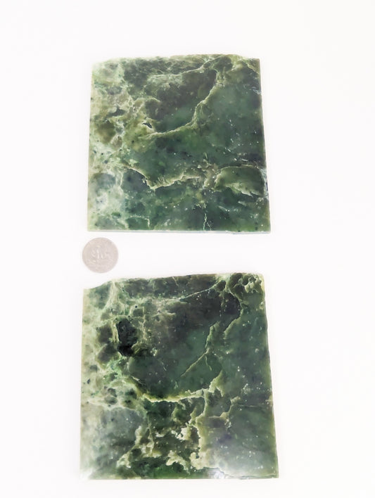 British Columbia Nephrite - Slab - C Grade - 2pc - 624g